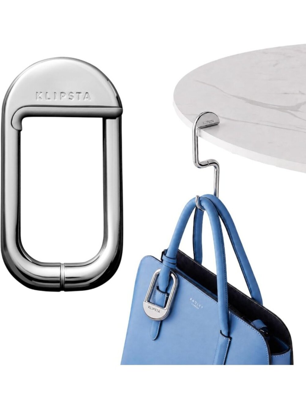 Portable Purse Hanger with Magnetic Closure - Holds 50 lbs, Stylish Table Hook
